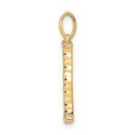 14K Diamond Letter I Initial Pendant - Image 2