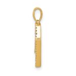 14K Diamond Letter N Initial Pendant - Image 2