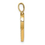 14K Diamond Letter P Initial Pendant - Image 2