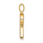 14K Diamond Letter R Initial Pendant - Image 2