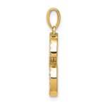 14K Diamond Letter S Initial Pendant - Image 2