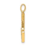 14K Diamond Letter W Initial Pendant - Image 2