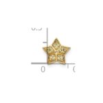 14k Yellow Sapphire Star Chain Slide Pendant - Image 4