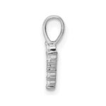14k White Gold 1/15 carat Lab Grown Diamond VS/SI+ G+ Complete Letter Y Initial Pendant - Image 2