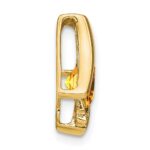 10k Yellow Gold Citrine and Diamond Pendant - Image 2