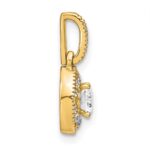 14k 1/2 carat Lab Grown Diamond VS/S IFGH Oval Complete Vintage Pendant - Image 2