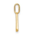 14K Diamond Letter A Initial Pendant - Image 2
