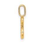 14k Diamond Letter B Initial Pendant - Image 2