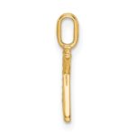 14k Diamond Letter K Initial Pendant - Image 2