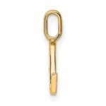 14k Diamond Letter L Initial Pendant - Image 2