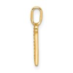 14k Diamond Letter N Initial Pendant - Image 2