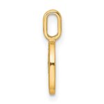 14k Diamond Letter O Initial Pendant - Image 2