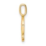 14k Diamond Letter Q Initial Pendant - Image 2