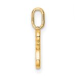 14k Diamond Letter R Initial Pendant - Image 2