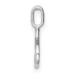 14K White Gold Diamond Letter S Initial Pendant - Image 2