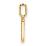 14k Diamond Letter U Initial Pendant - Image 2