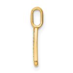 14K Gold Diamond Letter A Initial Pendant - Image 2