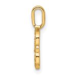 14K  Gold Diamond Letter B Initial Pendant - Image 2