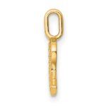 14K  Gold Diamond Letter R Initial Pendant - Image 2
