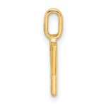 14K  Gold Diamond Letter Y Initial Pendant - Image 2
