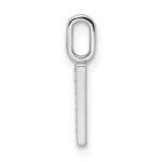 14k White Gold Diamond Number 7 Pendant - Image 2