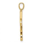 14k Polished LOVE Diamond Pendant - Image 2