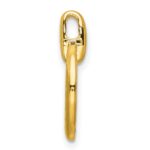 14k Polished 1/4 carat Diamond Circle Chain Slide - Image 2