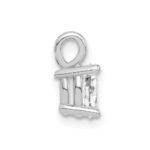 14k White Gold 1/2 carat Lab Grown Diamond VS/SI+ G+ Complete Oval Solitaire Pendant - Image 2