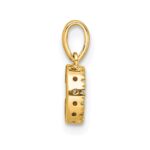 10K Diamond Letter C Initial with Bail Pendant - Image 3