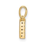 10K Diamond Letter F Initial with Bail Pendant - Image 3