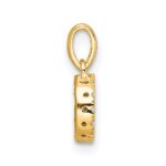 14K  Diamond Letter G Initial with Bail Pendant - Image 2