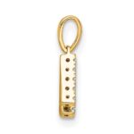 14K  Diamond Letter H Initial with Bail Pendant - Image 2