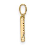 10K Diamond Letter I Initial Pendant - Image 3