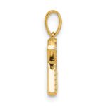 14K Diamond Letter K Initial Pendant - Image 2