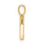 10K Diamond Letter V Initial Pendant - Image 3