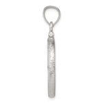 Wideband Distinguished Coin Jewelry Sterling Silver Polished and Diamond-cut 21.1 x 2.0mm $0.05 Screw Top Coin Bezel Pendant - Image 2