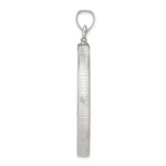 Wideband Distinguished Coin Jewelry Sterling Silver Polished 38.2 x 2.8mm Screw Top Coin Bezel Pendant - Image 2