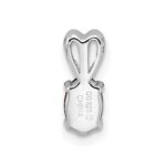 Sterling Silver Rhodium-plated Garnet Pendant - Image 4