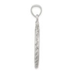 Wideband Distinguished Coin Jewelry Sterling Silver Polished Rope 21.1 x 2.0mm $0.05 Screw Top Coin Bezel Pendant - Image 2