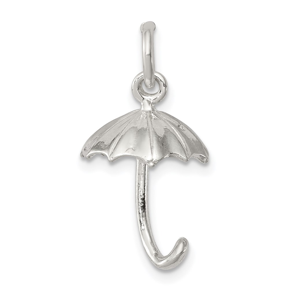 QC1000.jpg Sterling Silver Umbrella Charm - Image 1