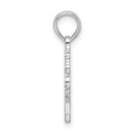 De-Ani Sterling Silver Rhodium-Plated Polished and Textured Siesta Key Palm Tree Pendant - Image 2
