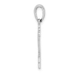 De-Ani Sterling Silver Rhodium-Plated Polished Marco Island Palm Tree Pendant - Image 2