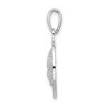 De-Ani Sterling Silver Rhodium-Plated Polished Booth Bay Starfish Pendant - Image 2