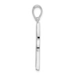 De-Ani Sterling Silver Rhodium-Plated Polished Celtic Trinity Knot Pendant - Image 2