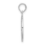 De-Ani Sterling Silver Rhodium-Plated Virginia Beach with Dolphins Circle Pendant - Image 2