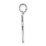 De-Ani Sterling Silver Rhodium-plated Polished Cross Pendant - Image 2