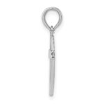 De-Ani Sterling Silver Rhodium-plated Polished Cross Pendant - Image 2
