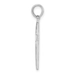 De-Ani Sterling Silver Rhodium-Plated Beveled Latin Cross Pendant - Image 2