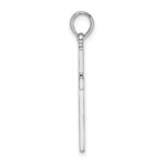 De-Ani Sterling Silver Polished Flat Latin Cross Pendant - Image 2