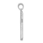 De-Ani Sterling Silver Rhodium-plated Passion Cross with Frame Pendant - Image 2
